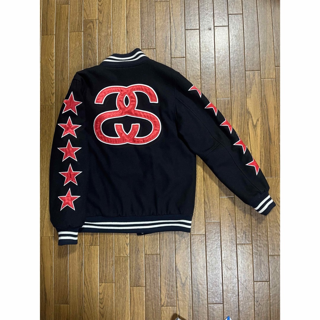 STUSSY - 【レア】90s ビンテージ STUSSY スタジャン・バ ックデカロゴ