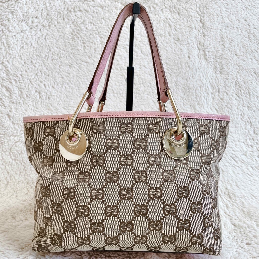美品 GUCCI 美品 GUCCI グッチ GGキャンバス ミニハンドバッグ
