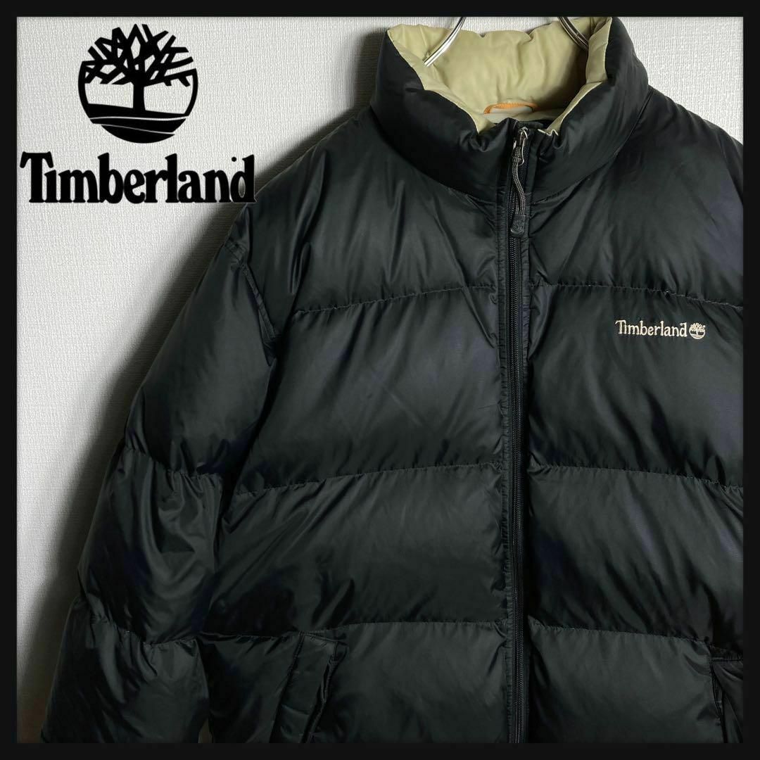 Timberland - 【希少XLサイズ】ティンバーランド 刺繍ロゴ ダウン