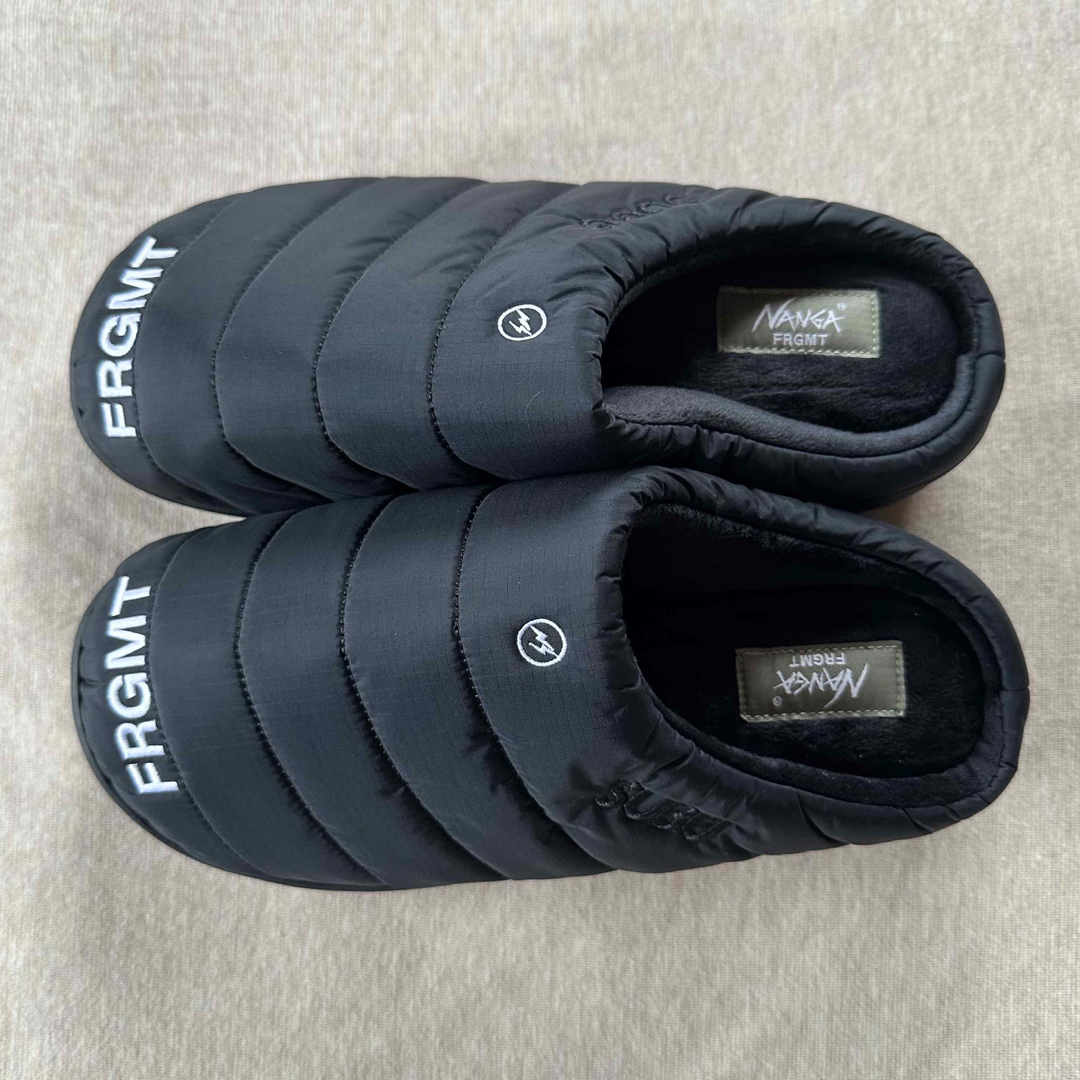 NANGA - 黒0新品 NANGA FRAGMENT SUBU ウィンター サンダル ブラックの