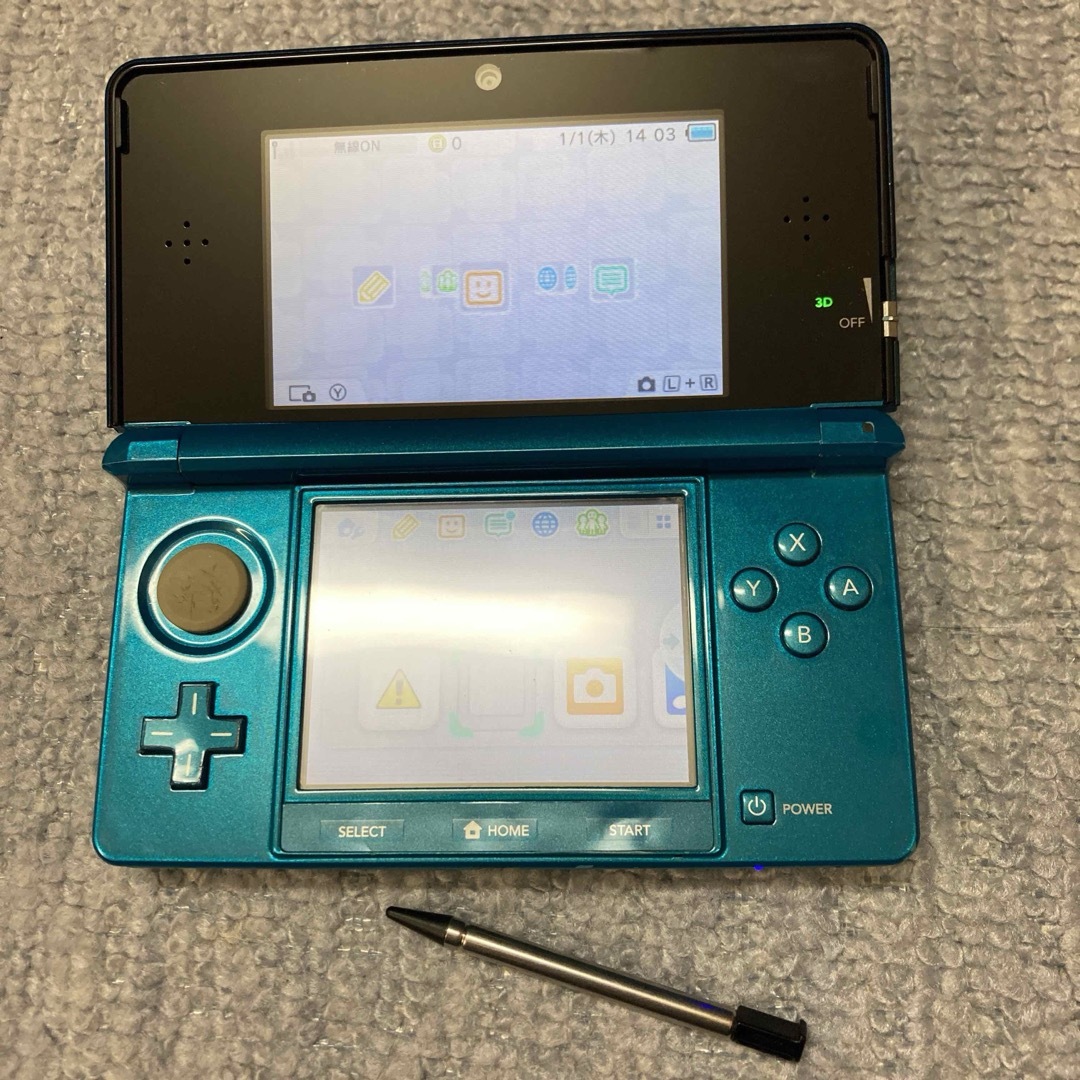 ニンテンドー3DS - Nintendo 3DS 本体 アクアブルータッチペン付き動作