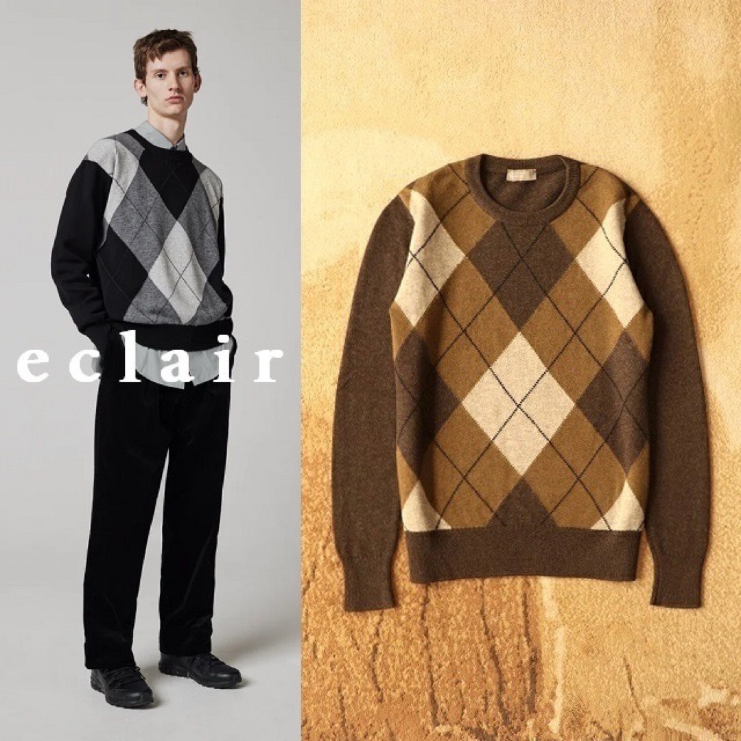 MARGARET HOWELL - マーガレットハウエル メリノカシミヤ アーガイル柄