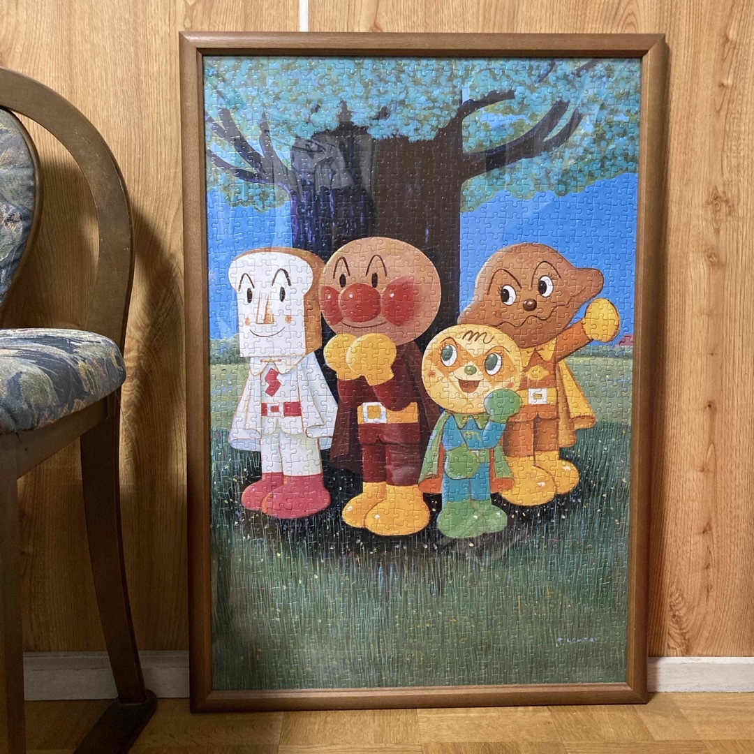 アンパンマン アート風ジグソーパズル額付きの通販 by さとこ's shop