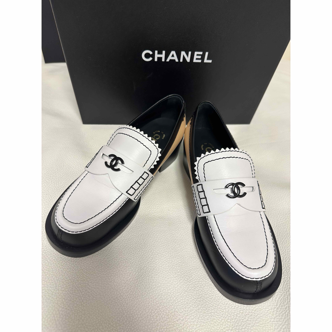 CHANEL - 2024 AW【CHANEL】モカシン カーフスキン G45180⭐︎36ハーフ