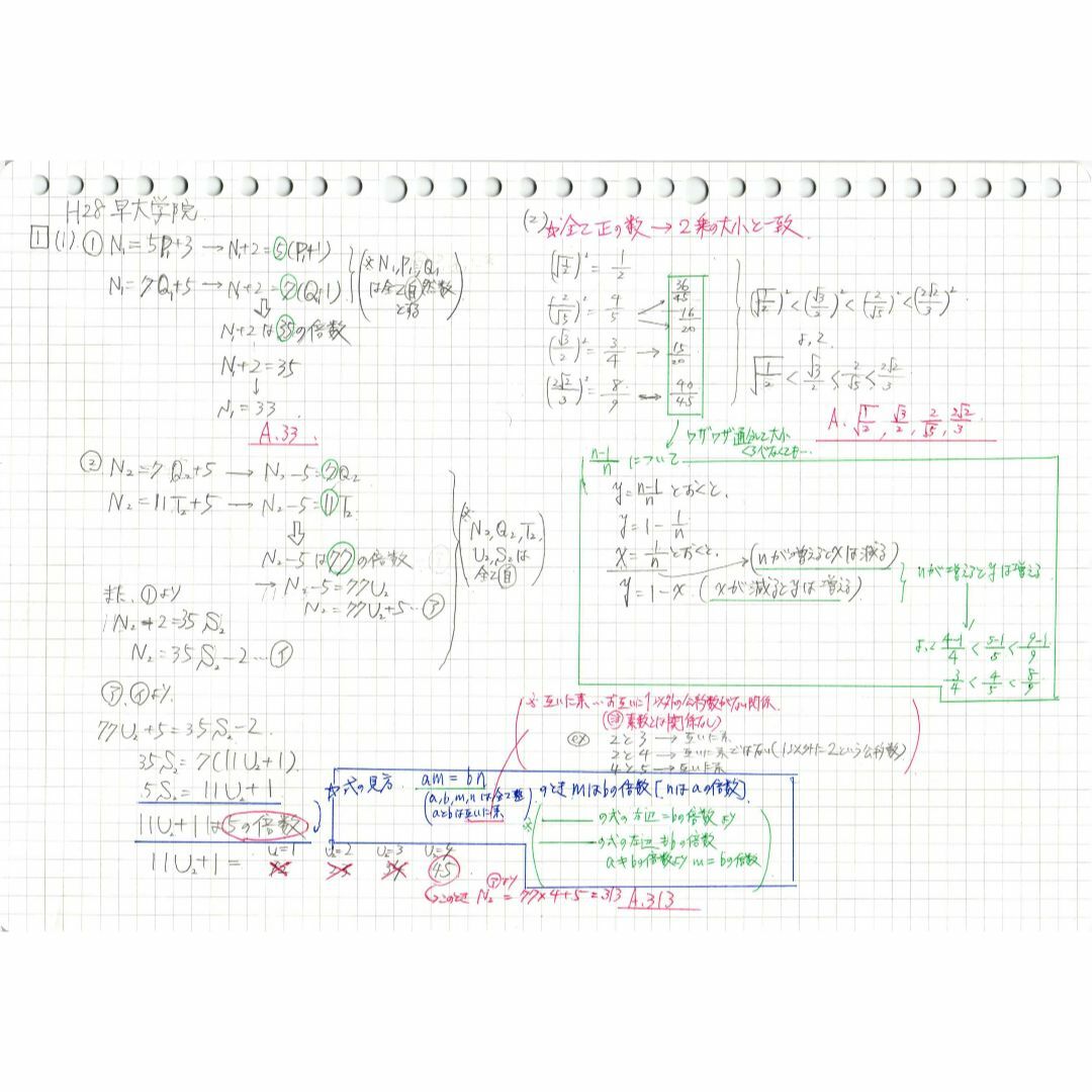 今だけ割引 今だけ割引 塾講師オリジナル数学解説 早大学院 高校入試 過去