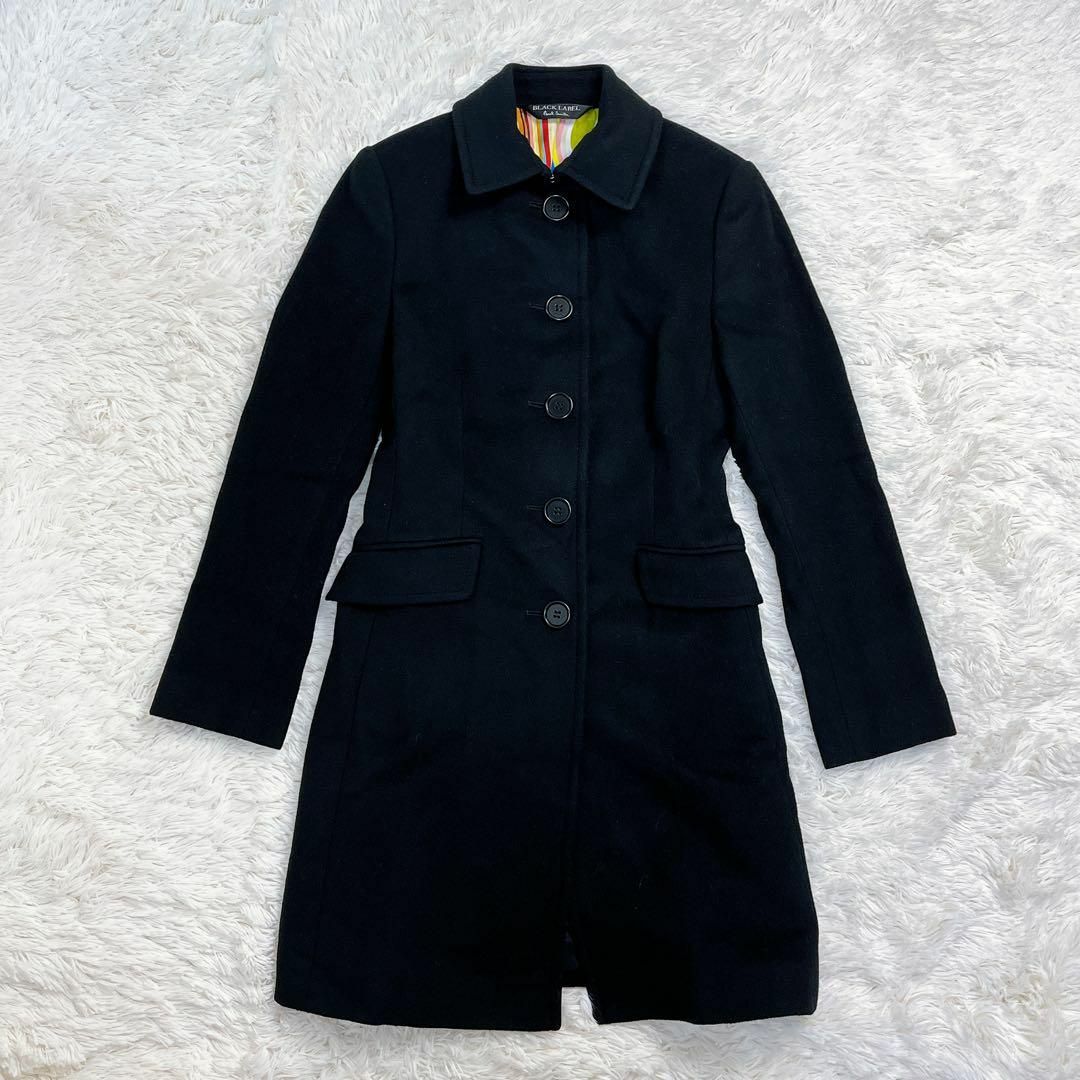 Paul Smith - Paul Smith BLACK ウール アンゴラ ロングコート マルチ