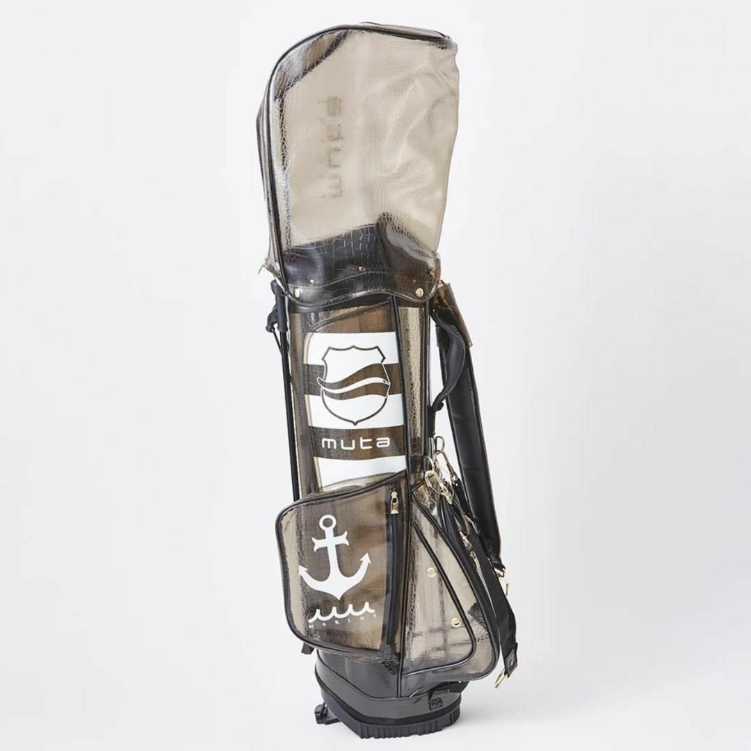 muta - 【muta】エンボスクロコ クリアキャディバッグ［ブラック