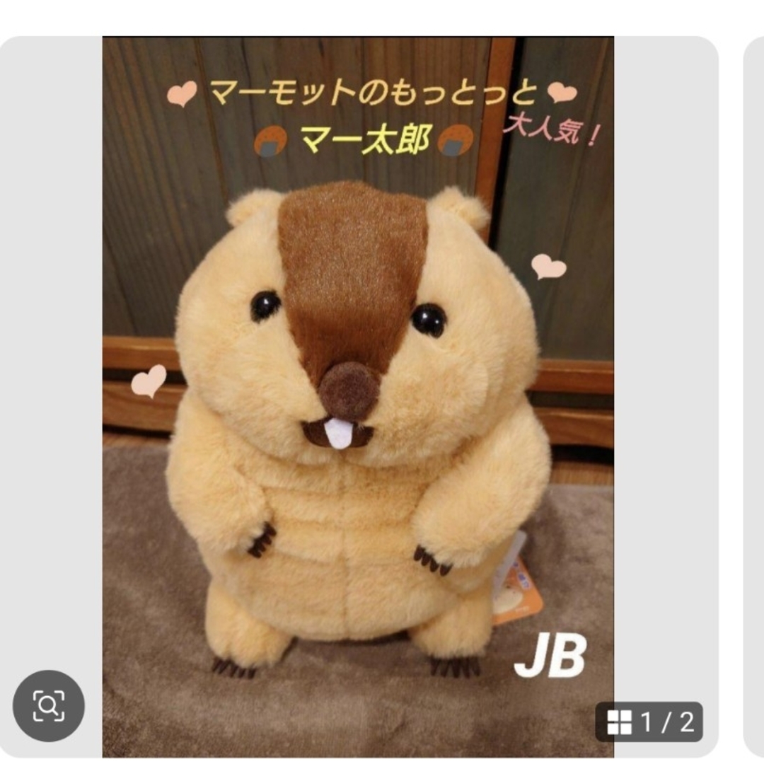 マーモットのもっとっと アー太郎 JB ぬいぐるみの通販 by ふぅ｜ラクマ