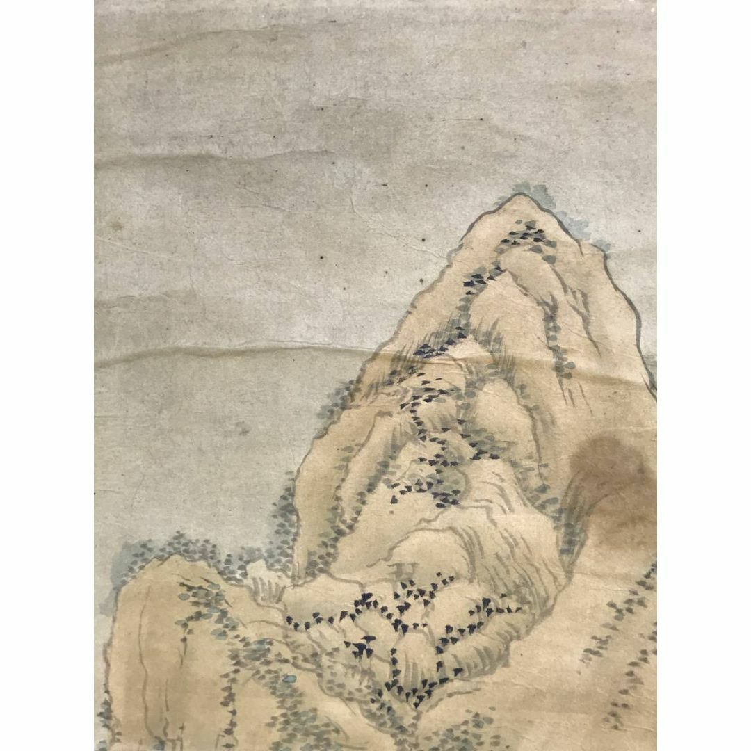 模写/田能村竹田/山水人物画賛/山水図/掛軸☆宝船☆AG-229の通販 by