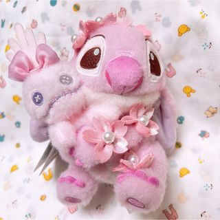 STITCH - スティッチ スクランプ サクラ ピンク ぬいぐるみ キー