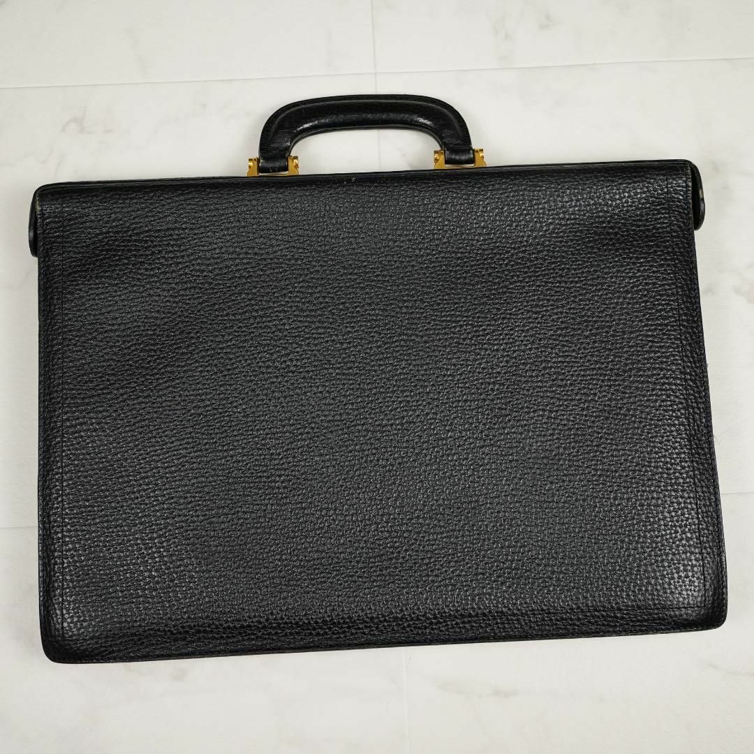 LOEWE ビジネスバッグ ブラック レザー カデナ クロシェット キーx2