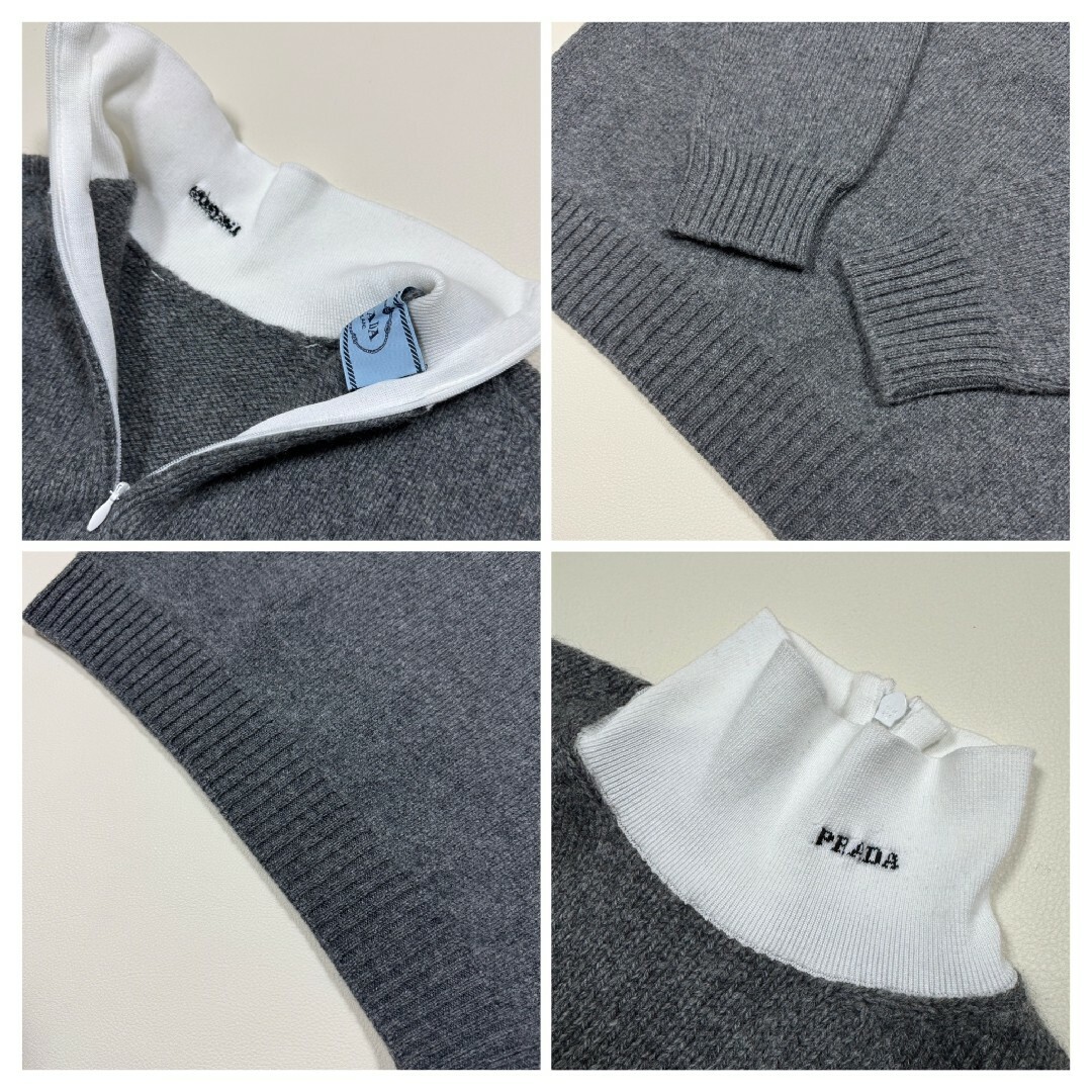 PRADA - PRADA プラダ タートルニット ダークグレー 40サイズの通販 by