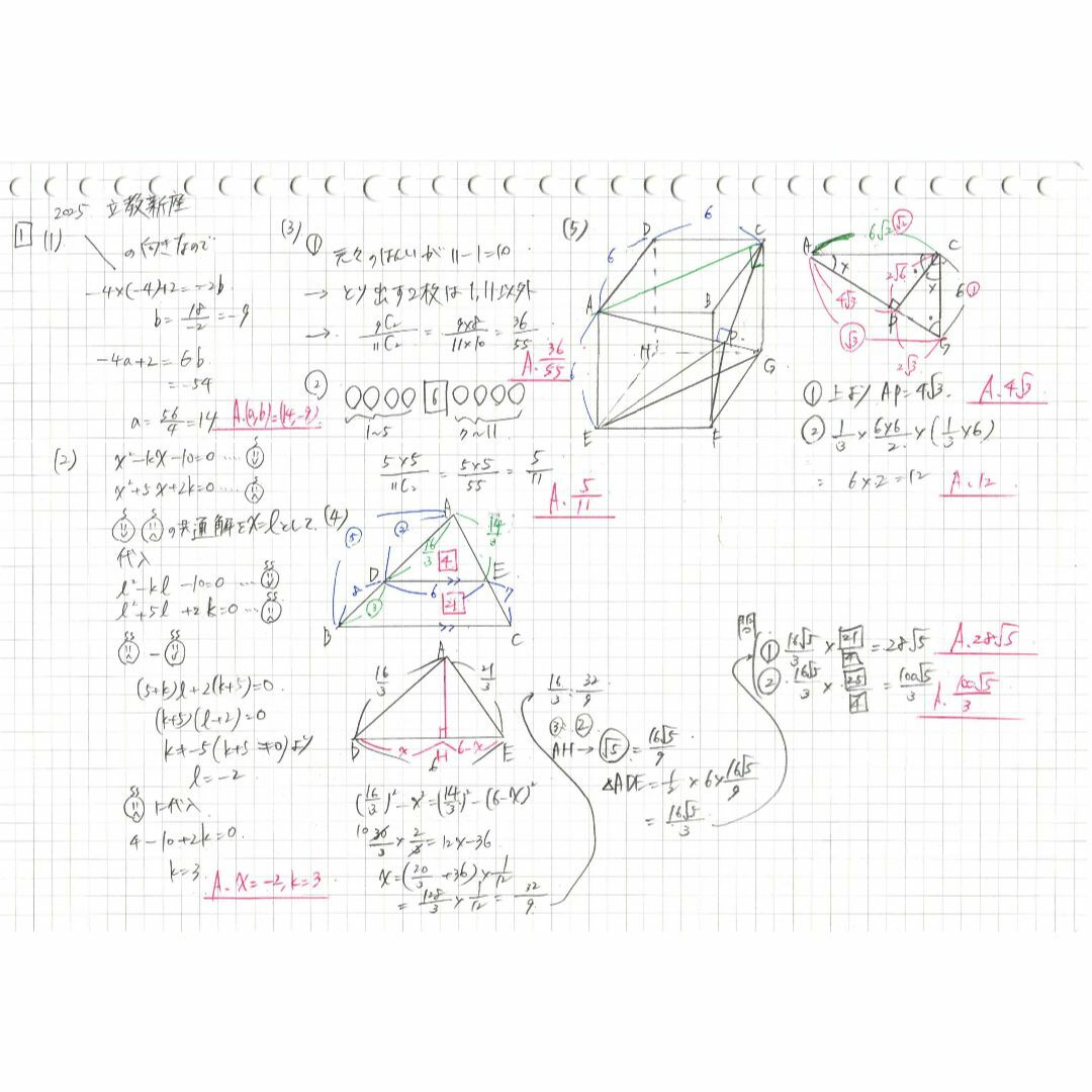 塾講師オリジナル数学解説 立教新座2015-25高校入試 全問動画付の通販