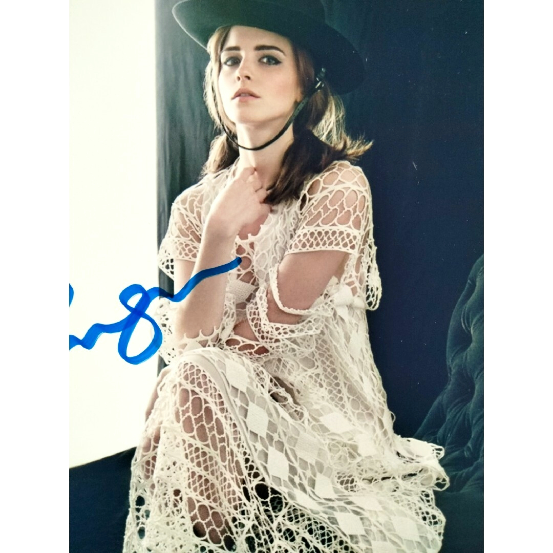 エマ・ワトソン直筆サイン入り超大型写真の通販 by まこ08's shop｜ラクマ