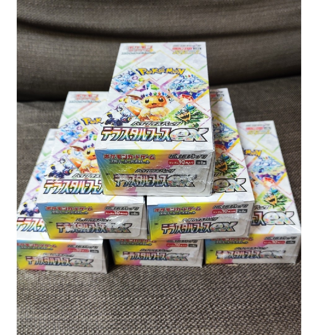 ポケモン - ポケカ テラスタルフェスex未開封シュリンク付き6ボックス