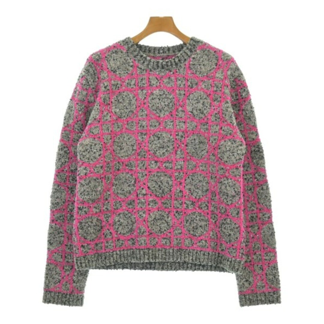 DIOR HOMME - Dior Homme ニット・セーター M グレーxピンクx黒(総柄