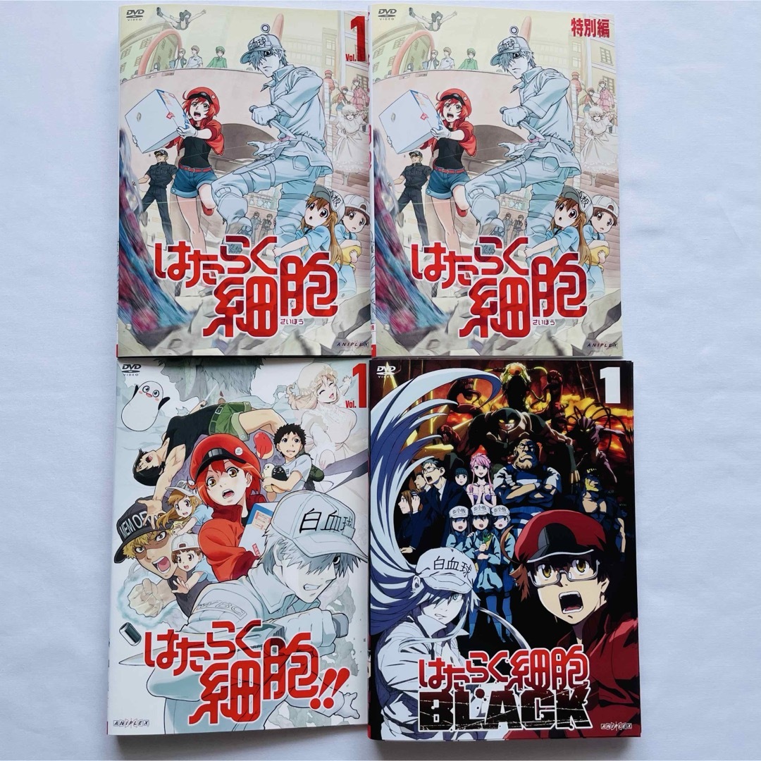 全巻セット】はたらく細胞 1期、特別編、2期、BLACK 計19巻 DVD 全巻