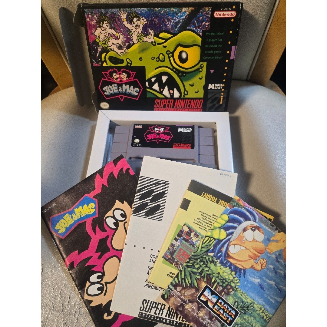 Nintendo snes joe&mac北米版 スーパーファミコン