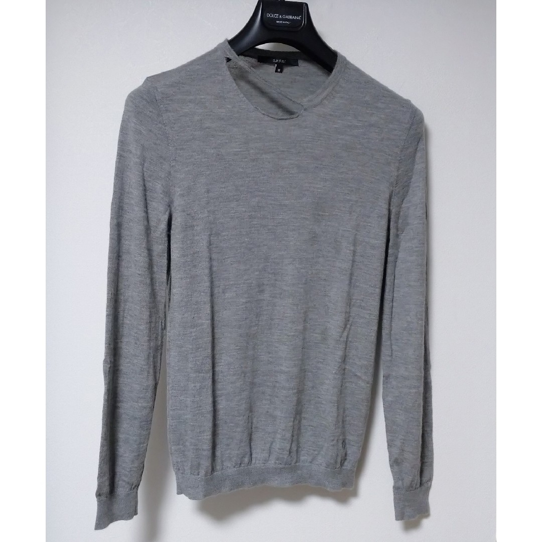 GUCCI - 最高級 グッチ カシミヤ100% デザインニット グレー Mの通販