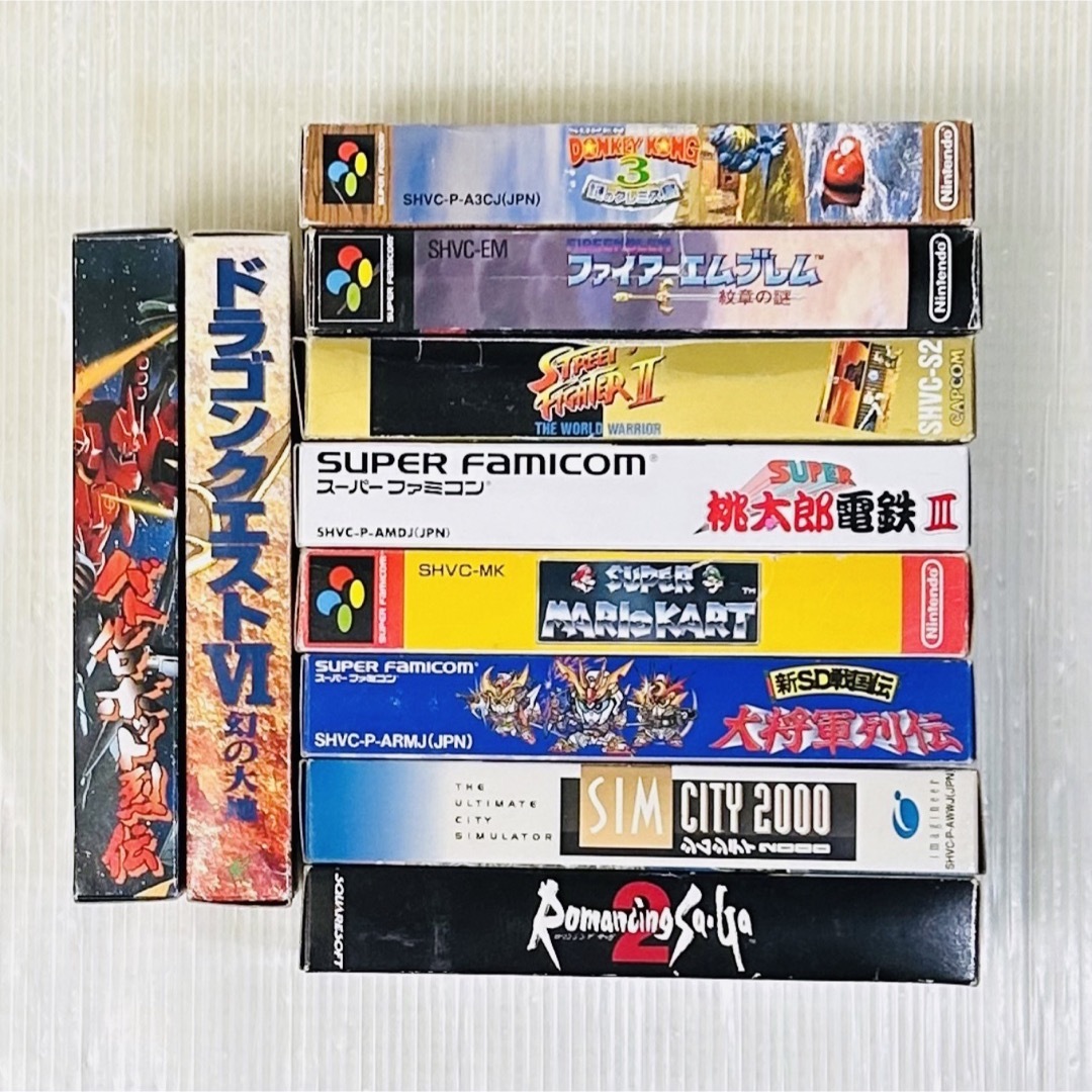 セット売り】SFC スーパーファミコン ソフト 箱付き 10本 まとめ売りの