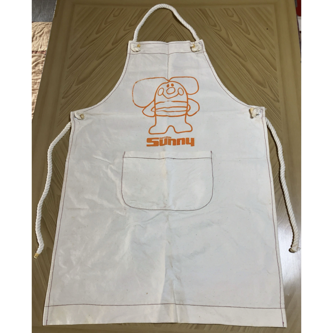 1294）【DATSUN SUNNY】1966年サニーちゃんエプロン／中古汚れ有の通販