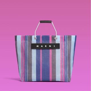 MARNI（かごバッグ/ストローバッグ ・ ピンク/桃色系）のフリマ