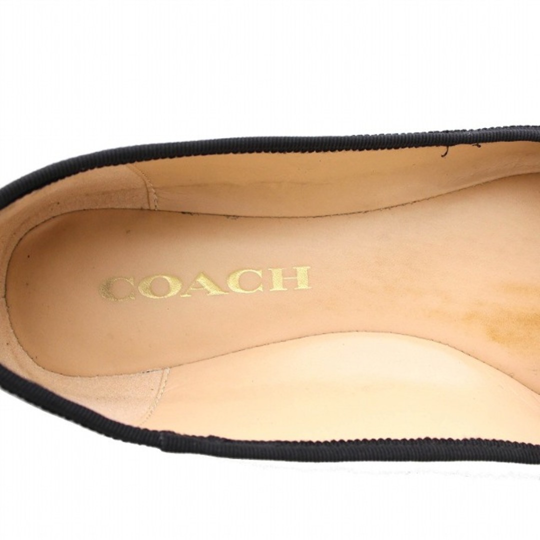 COACH - コーチ COACH バレエシューズ フラット パンプス 5.5C 黒の