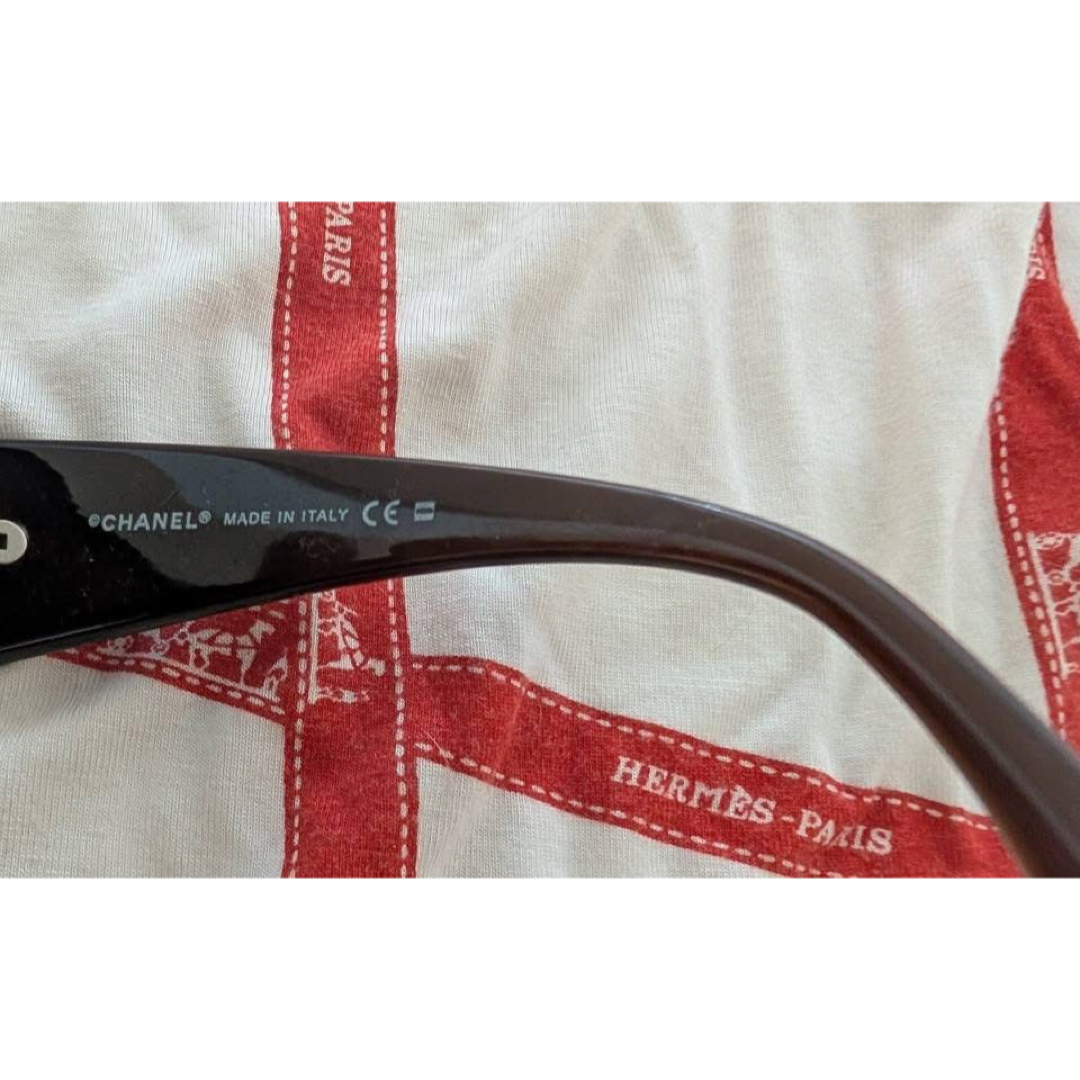 ヴィンテージCHANELサングラス6017ブラウン系ケース付き ヴィンテージ