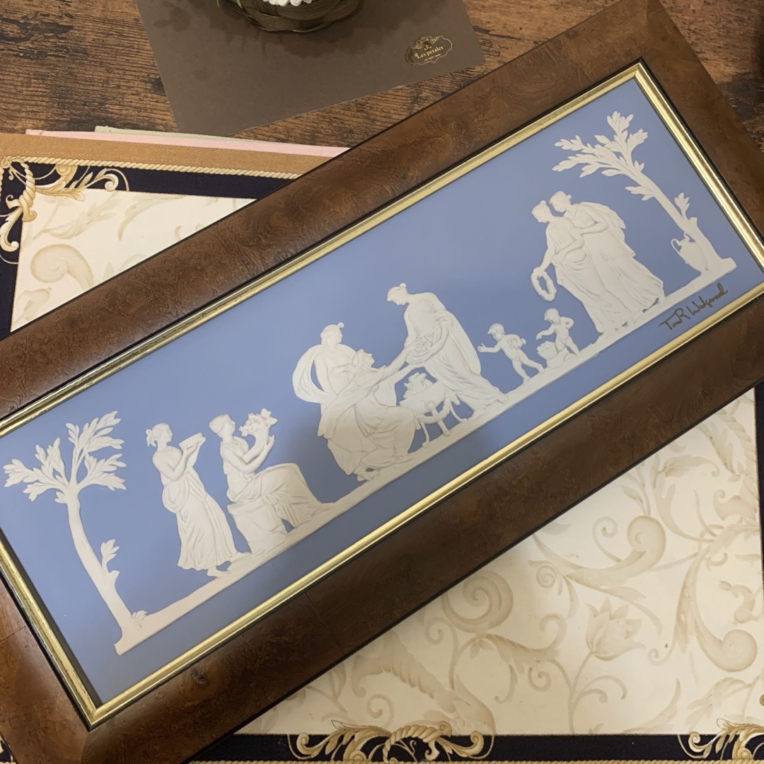 ウエッジウッド ジャスパー ギリシャ神話図飾皿額縁 WEDGWOOD - 希少