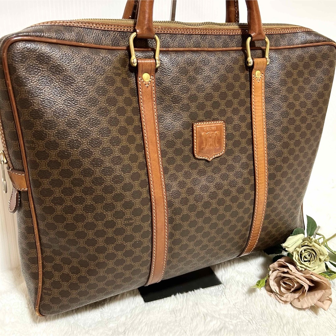CELINE - CELINE オールドセリーヌ マカダム柄 ブリーフケース