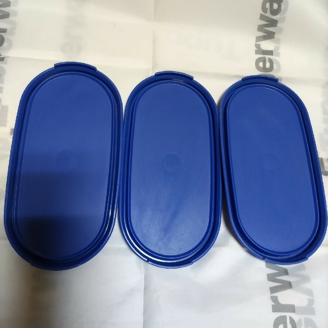 使用品】タッパーウェア MMだ円 蓋(シール) 3枚セットの通販 by E☆A