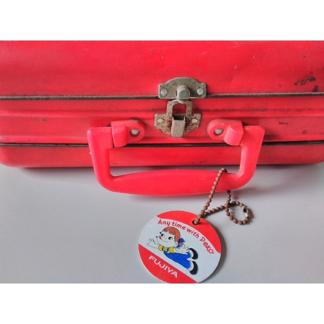 不二家 - 激レア不二家ペコちゃんポコちゃん ブリキ缶トランクケース