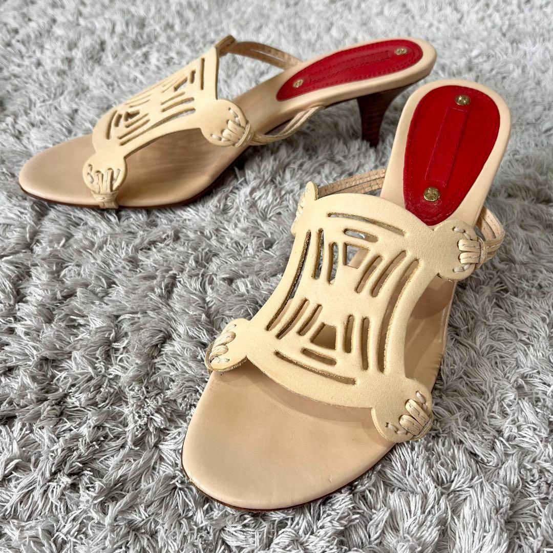 CELINE - 【希少】CELINE セリーヌ トリオンフ レザー サンダル