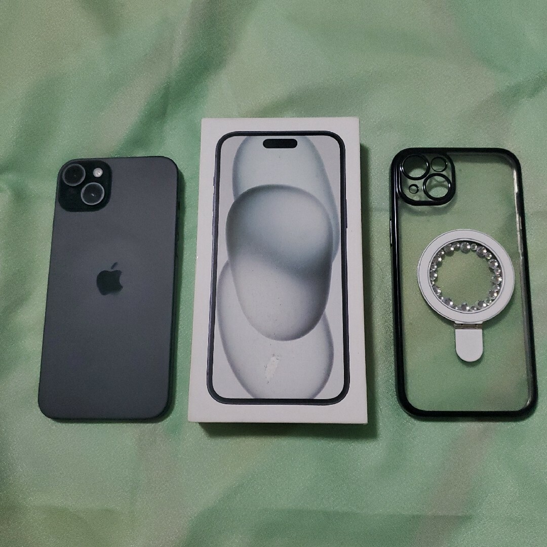 iPhone - Apple iPhone 15 Plus 128GB ブラック｜箱・ケースの通販 by