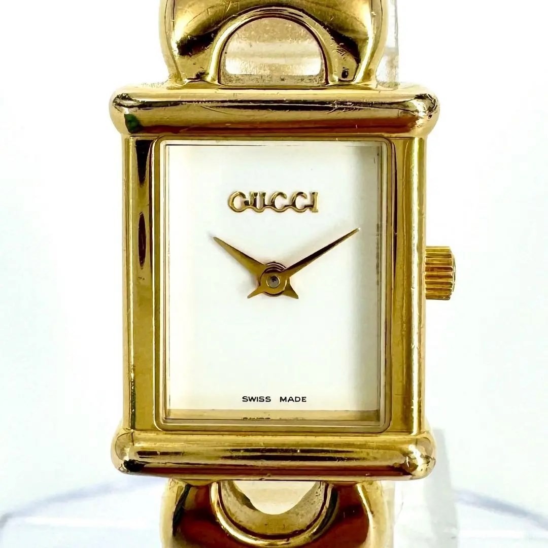 GUCCI 1800L ゴールド チェンジベルト 腕時計 付属品完備】GUCCI 1800L