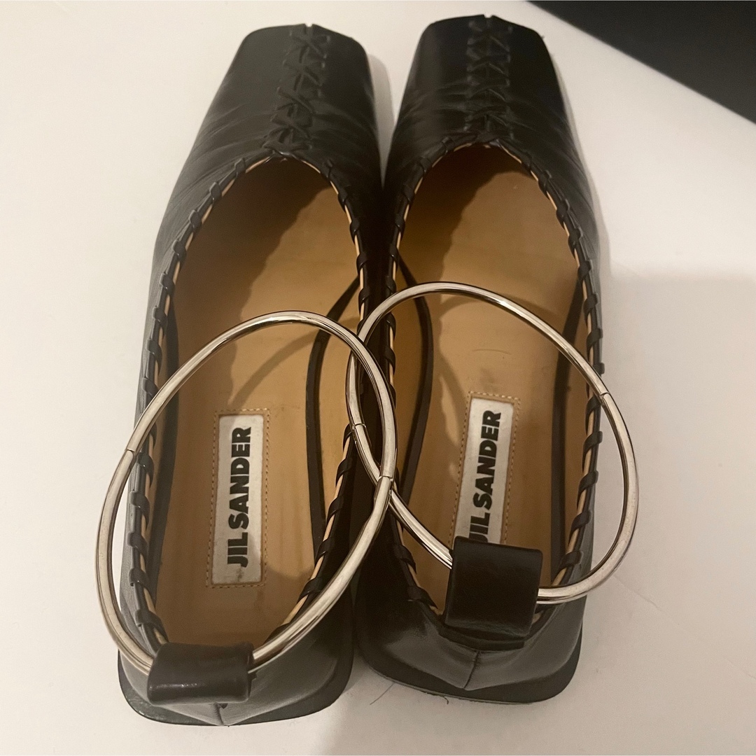 JIL SANDER - ジルサンダー メタルアンクレットバレエシューズ