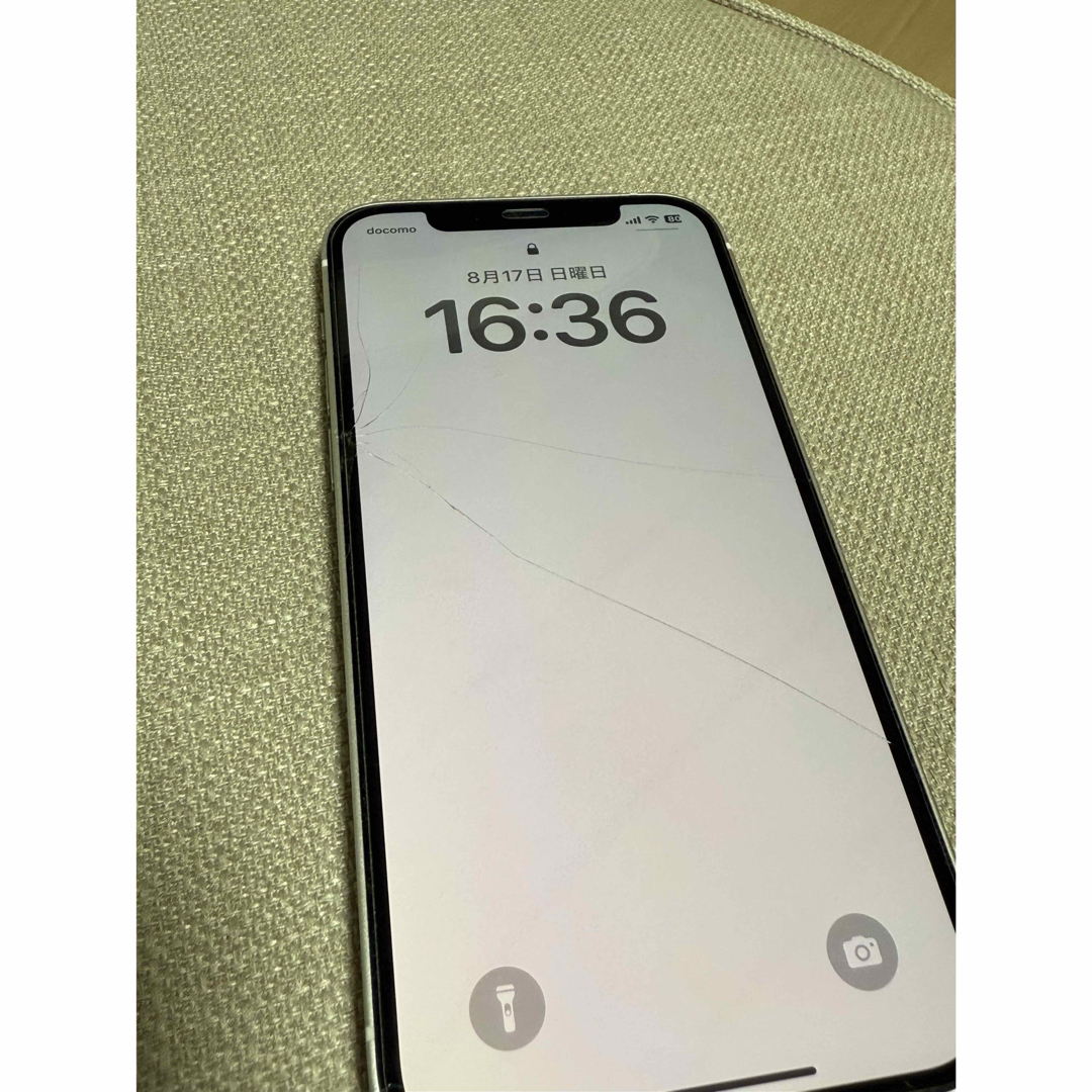 iPhone - 【液晶画面ヒビ割れあり】iPhone12 ホワイト 64GB SIMフリー