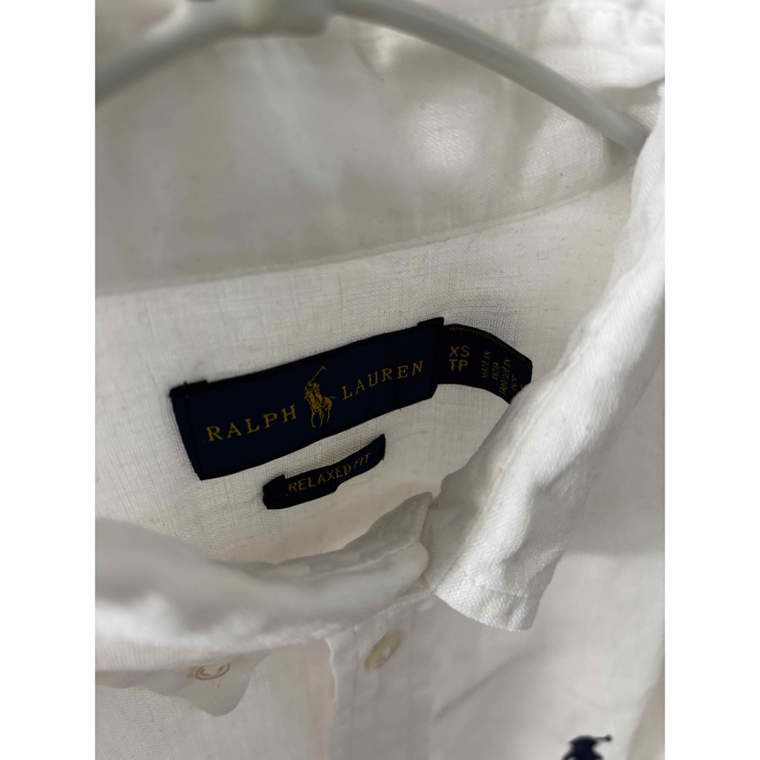 POLO RALPH LAUREN - ラルフローレン リネン 白 シャツ レディースXSの