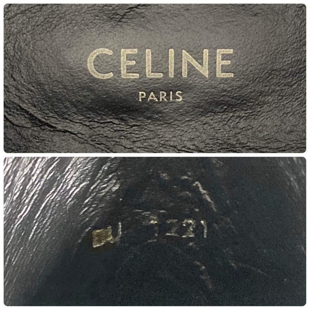 CELINE - CELINE / カマルグ バイカー チェルシーブーツ 39 ブラックの