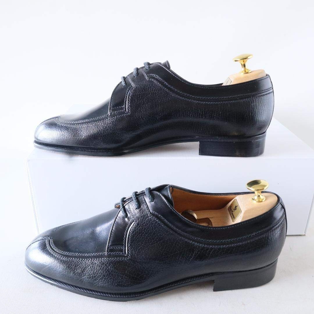 a.testoni - 未使用 ア・テストーニ Uチップドレスシューズ 黒 7 26cm