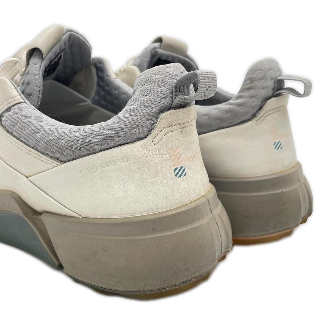 ECCO - coco 中古 エコー ecco ゴルフシューズ 38 24cm ホワイト系