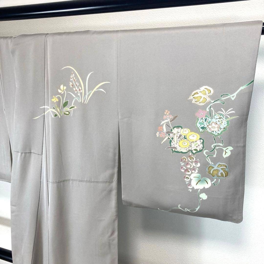 FF-210 付下げ モダン ハイセンス お洒落 共八掛 正絹 袷 広衿の通販