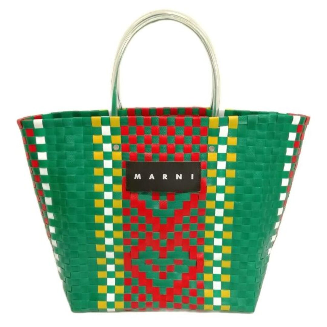MARNI - ピクニックバッグ トートバッグ 編み込み グリーン系の通販 by