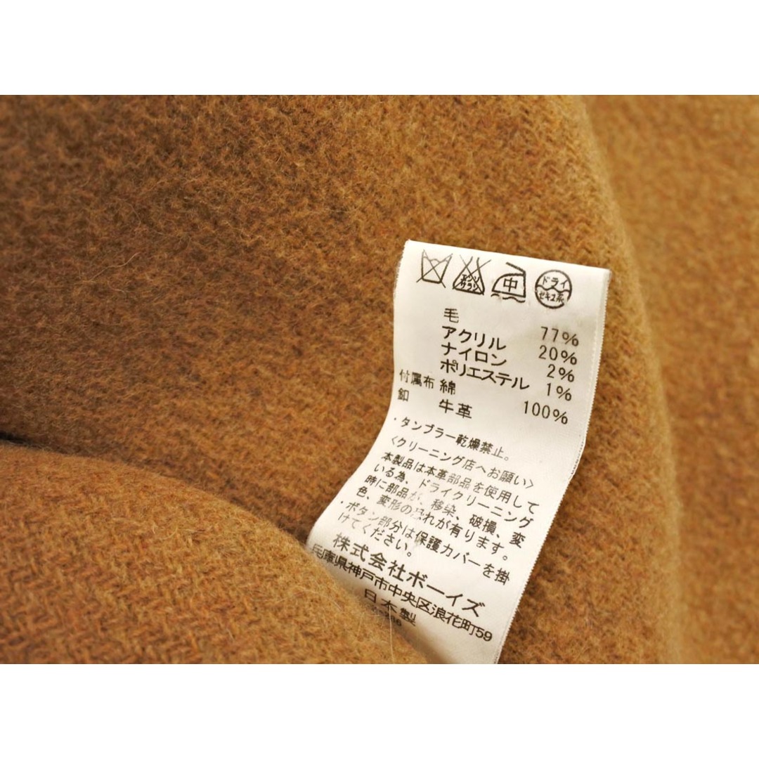 DANTON - DANTON ダントン ウール混 フード付き コート size34