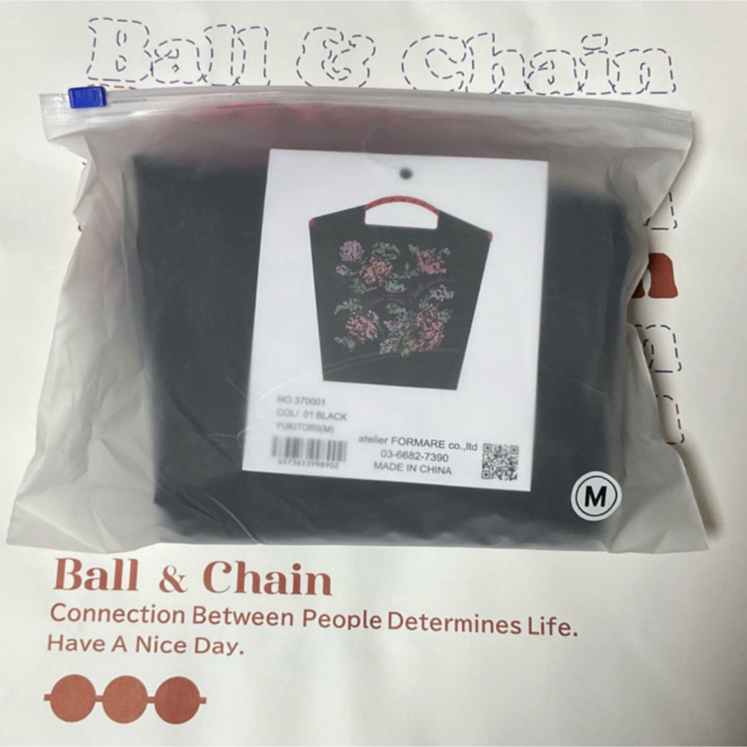 新品 ボールアンドチェーン YUKITORII(M) ブラック Mサイズ 黒色 正規