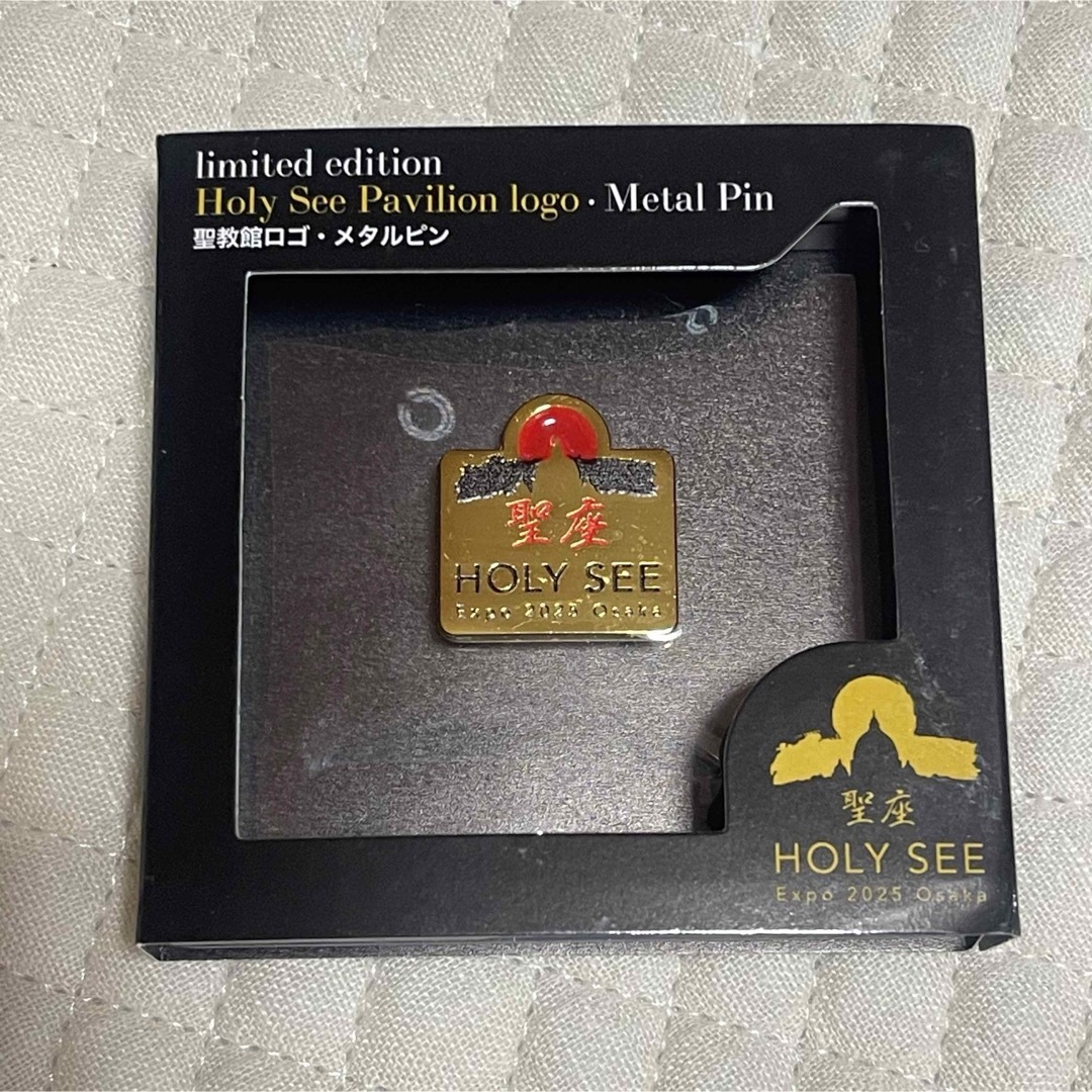 大阪関西万博 イタリア、バチカン館 100個限定ピンバッジ ナンバリング