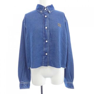 MIU MIU（シャツ/ブラウス(長袖/七分) ・ ブルー・ネイビー/青色系）の