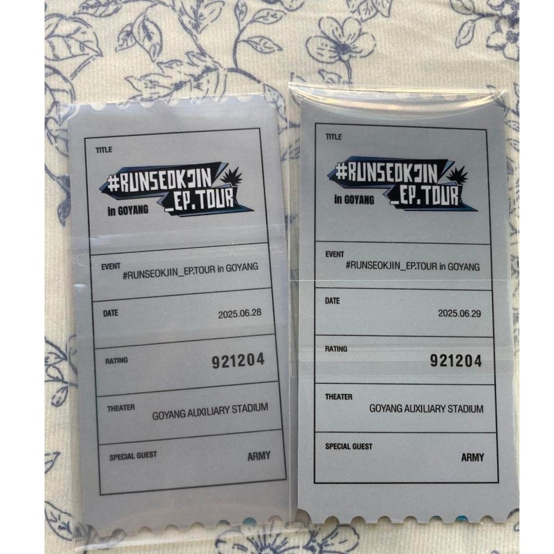 JIN ジン RUNSEOKJIN_EP.TOUR 6/28/29 BTSトレカ