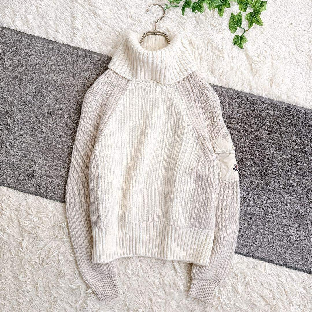 MONCLER - 美品 モンクレール タートルネック ニット カシミヤ バイ