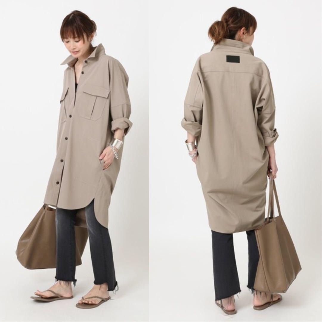 極美品 コグザビッグスモーク サファリシャツ 日本製 コクーン 別注